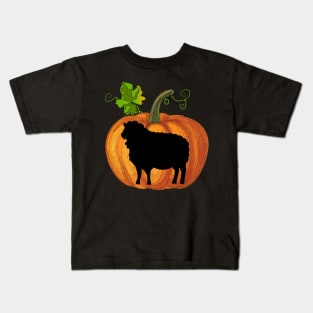 Sheep in pumpkin Kids T-Shirt